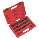 Crow's Foot Spanner Set 15pc 3/8"Sq Drive Metric | Pipe Manufacturers Ltd..