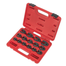 Crow's Foot Spanner Set 15pc 3/8"Sq Drive Metric | Pipe Manufacturers Ltd..