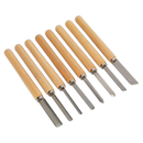 Wood Turning Chisel Set 8pc | Pipe Manufacturers Ltd..