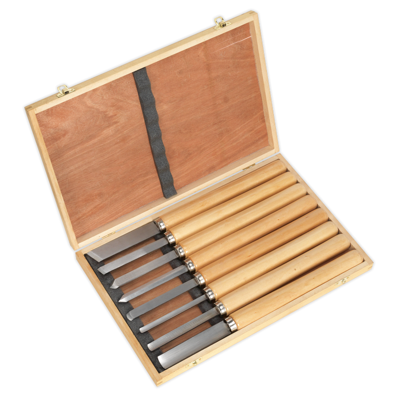 Wood Turning Chisel Set 8pc | Pipe Manufacturers Ltd..