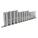 TRX-Star* Socket Set 14pc Deep 1/4", 3/8" & 1/2"Sq Drive E4-E24 | Pipe Manufacturers Ltd..