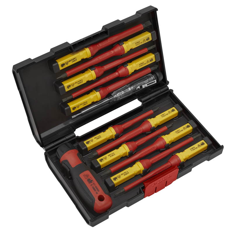 Screwdriver Set 13pc Interchangeable - VDE Approved | Pipe Manufacturers Ltd..