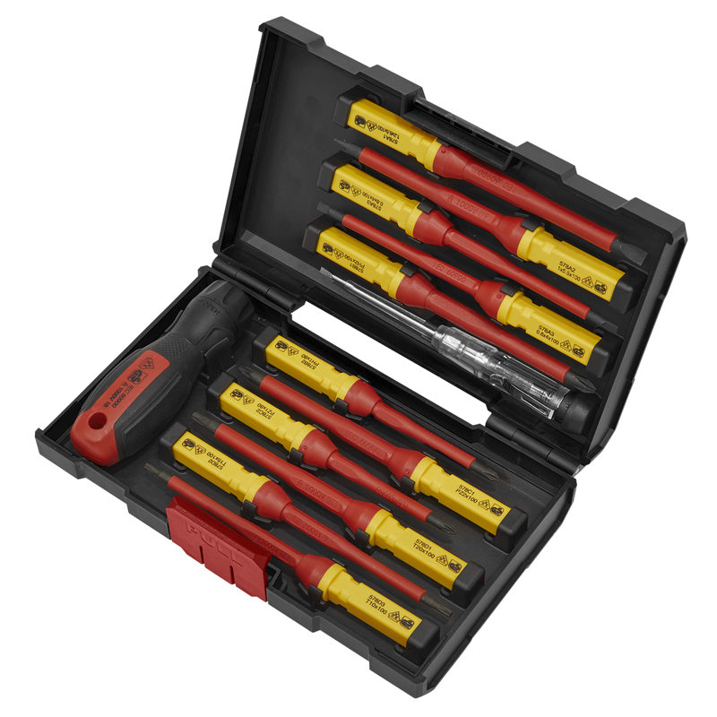 Screwdriver Set 13pc Interchangeable - VDE Approved | Pipe Manufacturers Ltd..