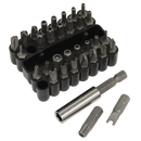 Security Bit & Magnetic Adaptor Set 33pc | Pipe Manufacturers Ltd..