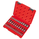 TRX-Star* Socket & Security Socket Bit Set 38pc 1/4", 3/8" & 1/2"Sq Drive | Pipe Manufacturers Ltd..