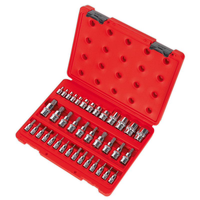 TRX-Star* Socket & Security Socket Bit Set 38pc 1/4", 3/8" & 1/2"Sq Drive | Pipe Manufacturers Ltd..