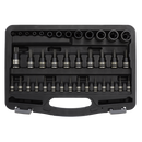 TRX-Star* Socket & Security Socket Bit Set 38pc 1/4", 3/8" & 1/2"Sq Drive | Pipe Manufacturers Ltd..
