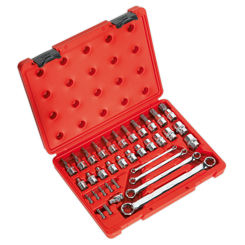 TRX-Star* Socket, Bit & Spanner Set 35pc 3/8"Sq Drive | Pipe Manufacturers Ltd..