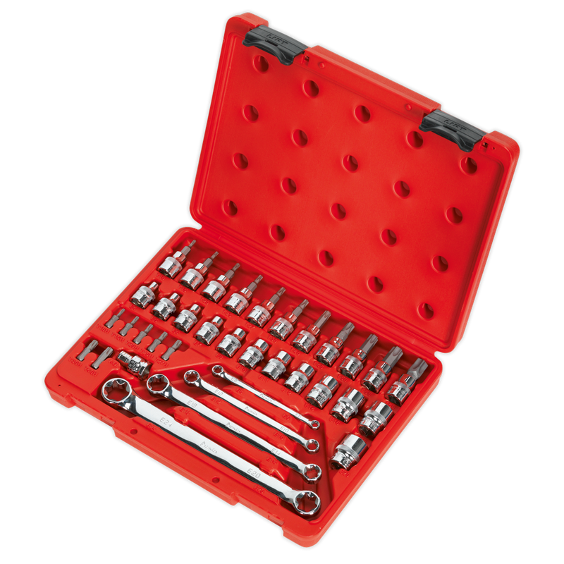 TRX-Star* Socket, Bit & Spanner Set 35pc 3/8"Sq Drive | Pipe Manufacturers Ltd..