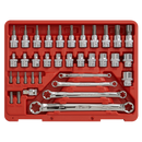 TRX-Star* Socket, Bit & Spanner Set 35pc 3/8"Sq Drive | Pipe Manufacturers Ltd..