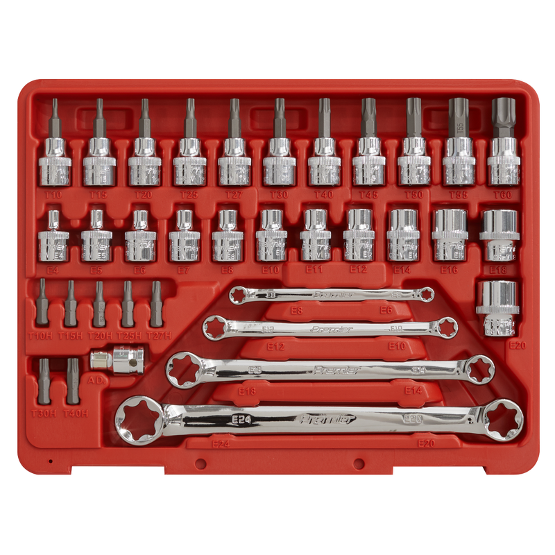 TRX-Star* Socket, Bit & Spanner Set 35pc 3/8"Sq Drive | Pipe Manufacturers Ltd..