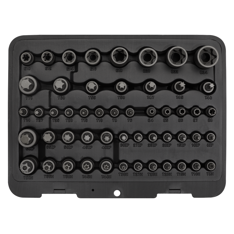 TRX-Star* Master Socket Set 52pc 1/4", 3/8" & 1/2"Sq Drive | Pipe Manufacturers Ltd..