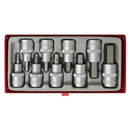 Hex Socket Bit Set 9pc 1/2"Sq Drive | Pipe Manufacturers Ltd..
