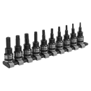 TRX-Star* Socket Bit Set 10pc 3/8"Sq Drive Black Series | Pipe Manufacturers Ltd..
