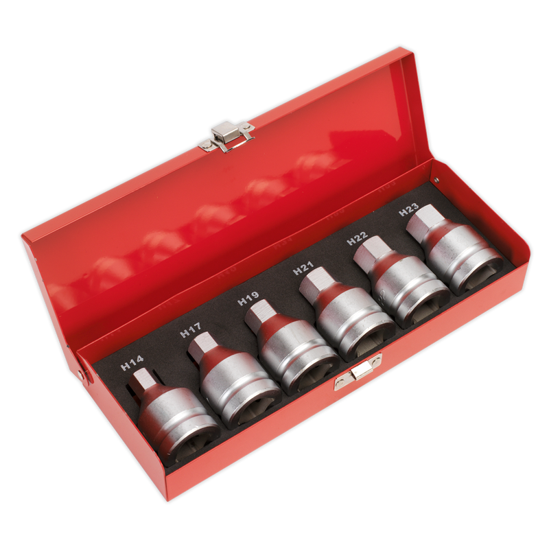 Hex Socket Bit Set 6pc 3/4"Sq Drive | Pipe Manufacturers Ltd..