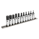 Hex Socket Bit Set 11pc 1/4"Sq Drive Metric | Pipe Manufacturers Ltd..