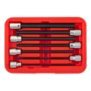 Hex Socket Bit Set 7pc 3/8"Sq Drive 150mm Metric | Pipe Manufacturers Ltd..