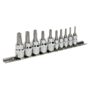 Security TRX-TS* Socket Bit Set 10pc 1/4" & 3/8"Sq Drive | Pipe Manufacturers Ltd..