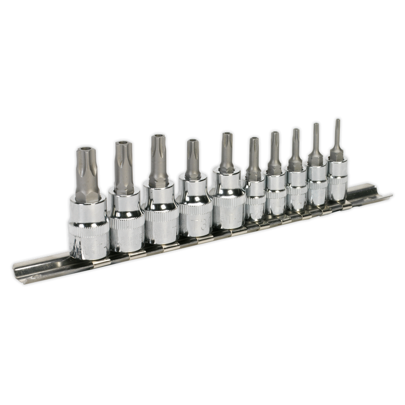 Security TRX-TS* Socket Bit Set 10pc 1/4" & 3/8"Sq Drive | Pipe Manufacturers Ltd..