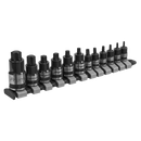 TRX-Star* Socket Bit Set 12pc Stubby 1/4", 3/8" & 1/2"Sq Drive Black Series | Pipe Manufacturers Ltd..