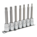 Ribe Socket Bit Set 7pc 3/8"Sq Drive 95mm | Pipe Manufacturers Ltd..