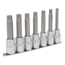 Ribe Socket Bit Set 7pc 1/2"Sq Drive 100mm | Pipe Manufacturers Ltd..