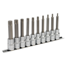 TRX-Star* Socket Bit Set 10pc 1/2"Sq Drive 100mm | Pipe Manufacturers Ltd..