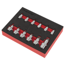 TRX-Star* Socket Bit Set 12pc Stubby 1/4", 3/8" & 1/2"Sq Drive | Pipe Manufacturers Ltd..