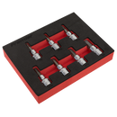 Hex Socket Bit Set 7pc 3/8"Sq Drive - Imperial | Pipe Manufacturers Ltd..