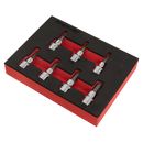 Hex Socket Bit Set 7pc 3/8"Sq Drive - Imperial | Pipe Manufacturers Ltd..