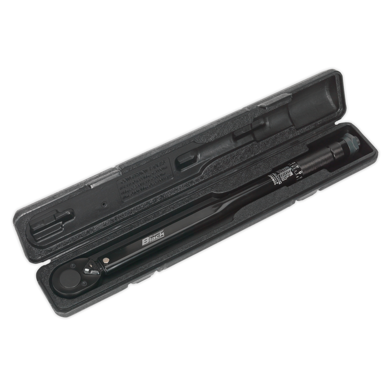 Micrometer Torque Wrench 1/2"Sq Drive Calibrated Black Series | Pipe Manufacturers Ltd..
