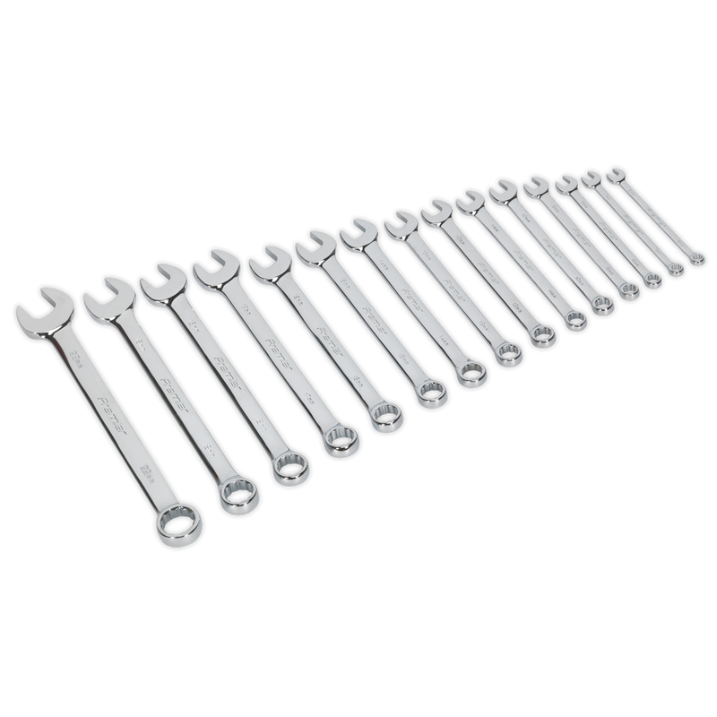 Combination Spanner Set 15pc Metric | Pipe Manufacturers Ltd..