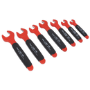 Insulated Open End Spanner Set 7pc VDE Approved | Pipe Manufacturers Ltd..