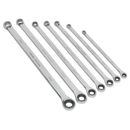 Double Ring Ratchet/Fixed Spanner Set 7pc Extra Long Metric | Pipe Manufacturers Ltd..