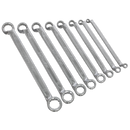 Offset Double End Ring Spanner Set 8pc Metric | Pipe Manufacturers Ltd..