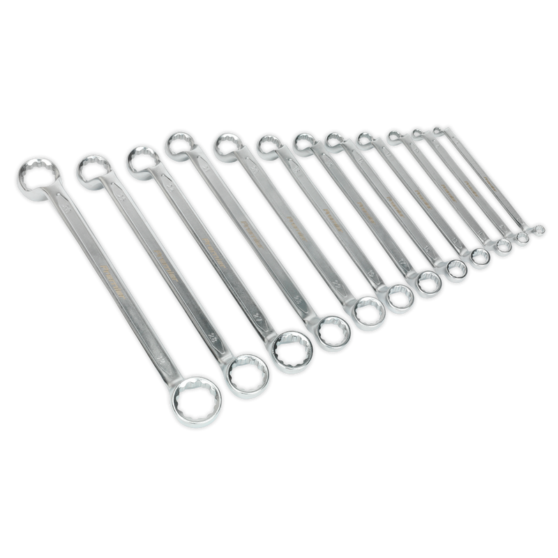 Offset Double End Ring Spanner Set 12pc Metric | Pipe Manufacturers Ltd..