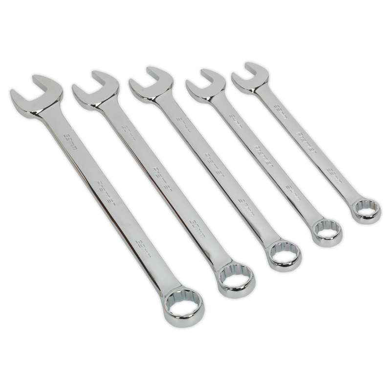 Combination Spanner Set 5pc Jumbo Metric | Pipe Manufacturers Ltd..