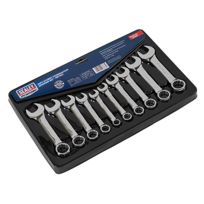 Combination Spanner Set 10pc Stubby Metric | Pipe Manufacturers Ltd..