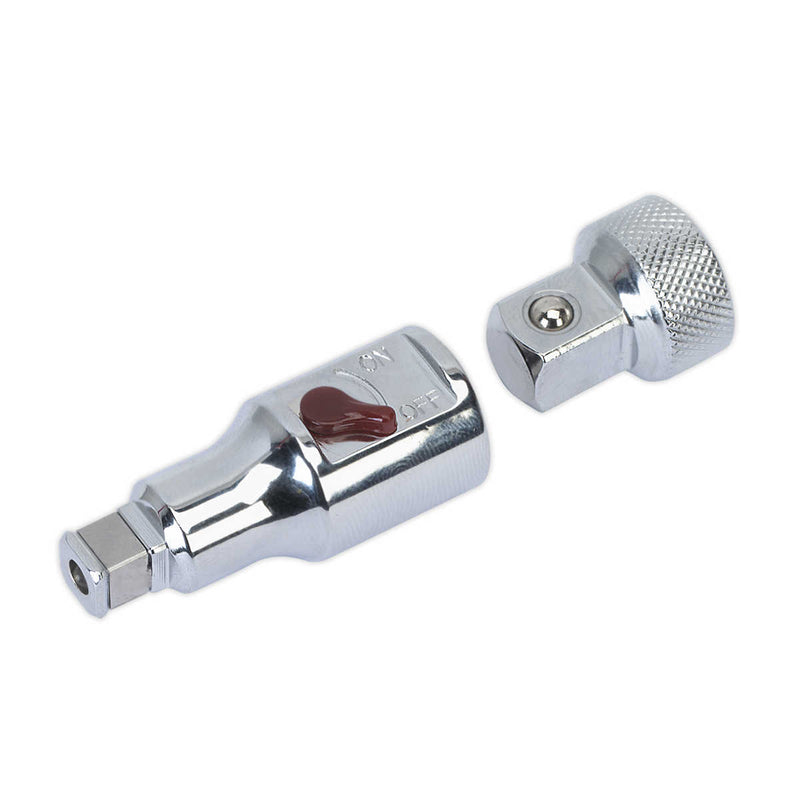 Extension Bar 3/8"Sq Drive (M) x 3/8" & 1/2"Sq Drive (F) 60mm with LED | Pipe Manufacturers Ltd..