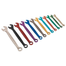 Combination Spanner Set 12pc Multi-Coloured Metric | Pipe Manufacturers Ltd..
