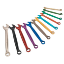 Combination Spanner Set 12pc Multi-Coloured Metric | Pipe Manufacturers Ltd..