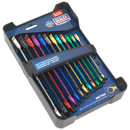 Combination Ratchet Spanner Set 12pc Multi-Coloured Metric | Pipe Manufacturers Ltd..