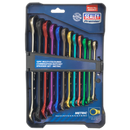 Combination Ratchet Spanner Set 12pc Multi-Coloured Metric | Pipe Manufacturers Ltd..