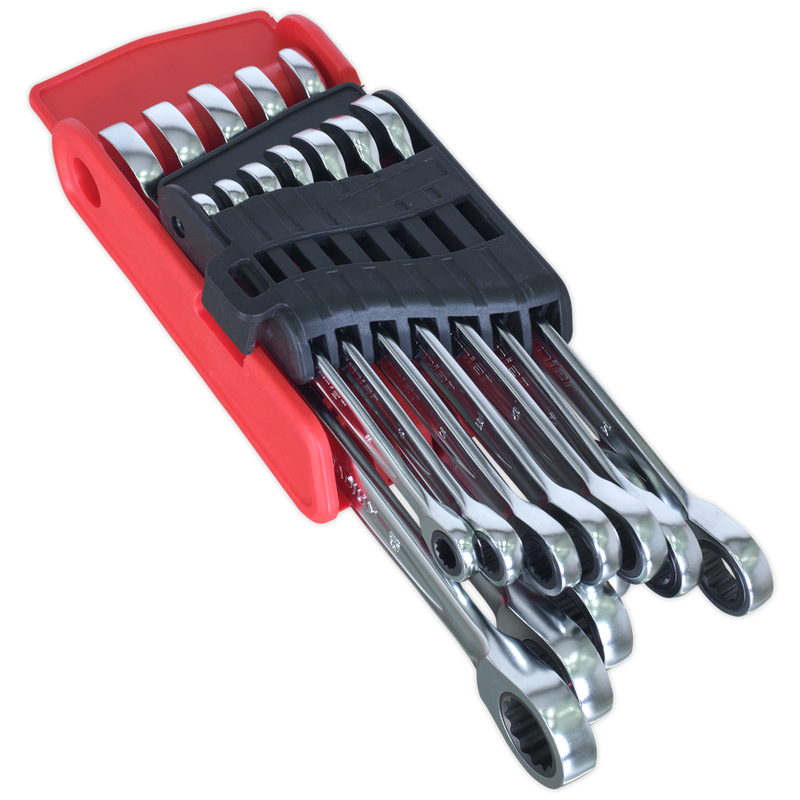 Ratchet Combination Spanner Set 12pc - Metric | Pipe Manufacturers Ltd..