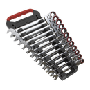 Flexi-Head Ratchet Combination Spanner Set 12pc Metric | Pipe Manufacturers Ltd..