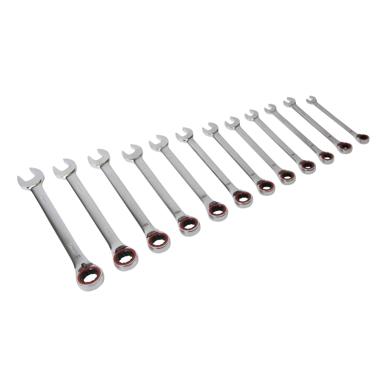 Reversible Ratchet Combination Spanner Set 12pc Metric | Pipe Manufacturers Ltd..