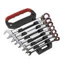 Reversible Ratchet Combination Spanner Set 7pc Metric | Pipe Manufacturers Ltd..