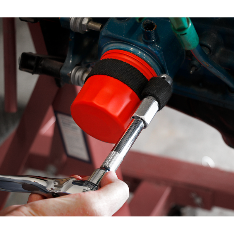 Oil Filter Strap Wrench 120mm Capacity 1/2"Sq Drive | Pipe Manufacturers Ltd..