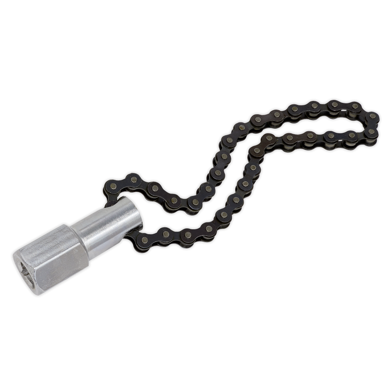 Oil Filter Chain Wrench 135mm Capacity 1/2"Sq Drive | Pipe Manufacturers Ltd..