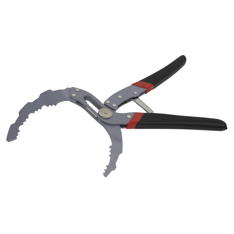 Oil Filter Pliers Self-Adjusting - Angled | Pipe Manufacturers Ltd..